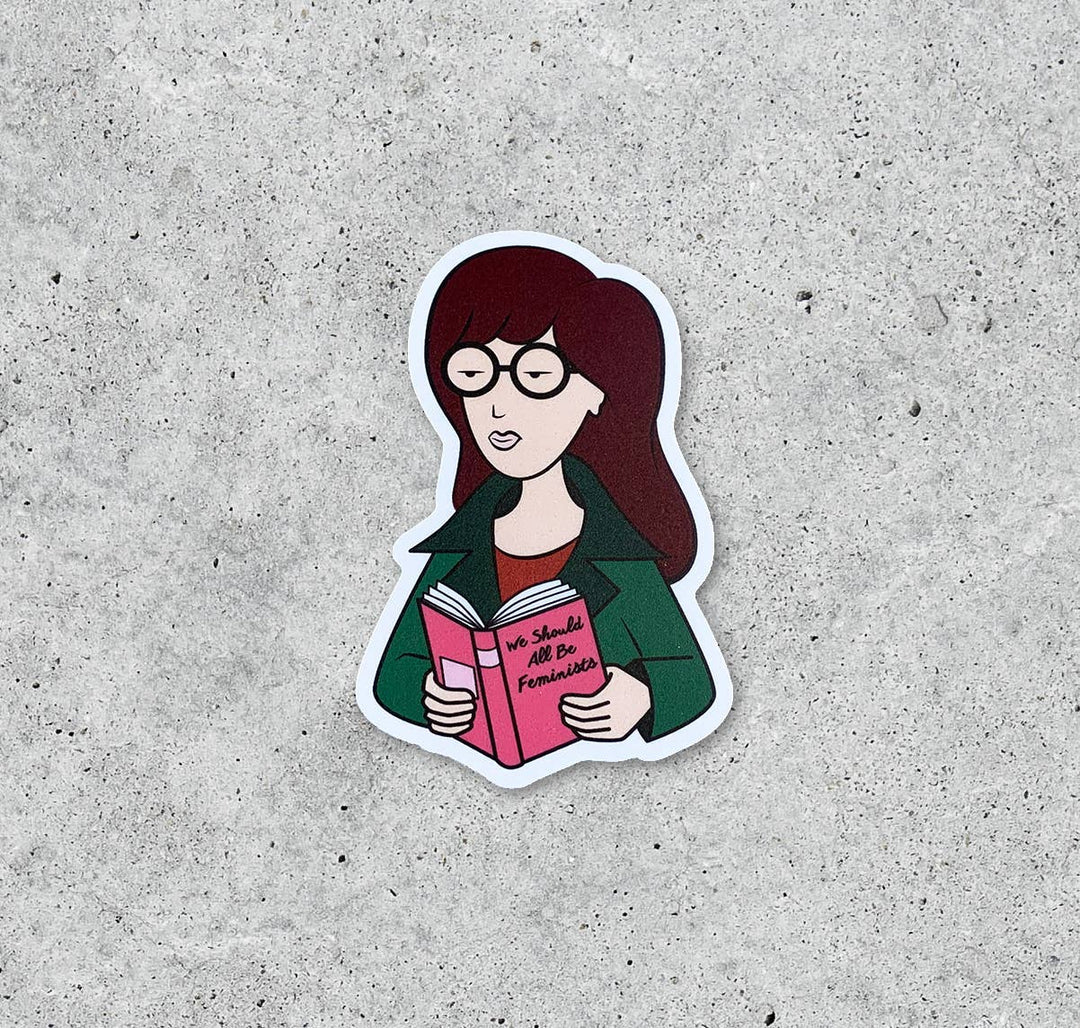 Daria Feminist vinyl sticker