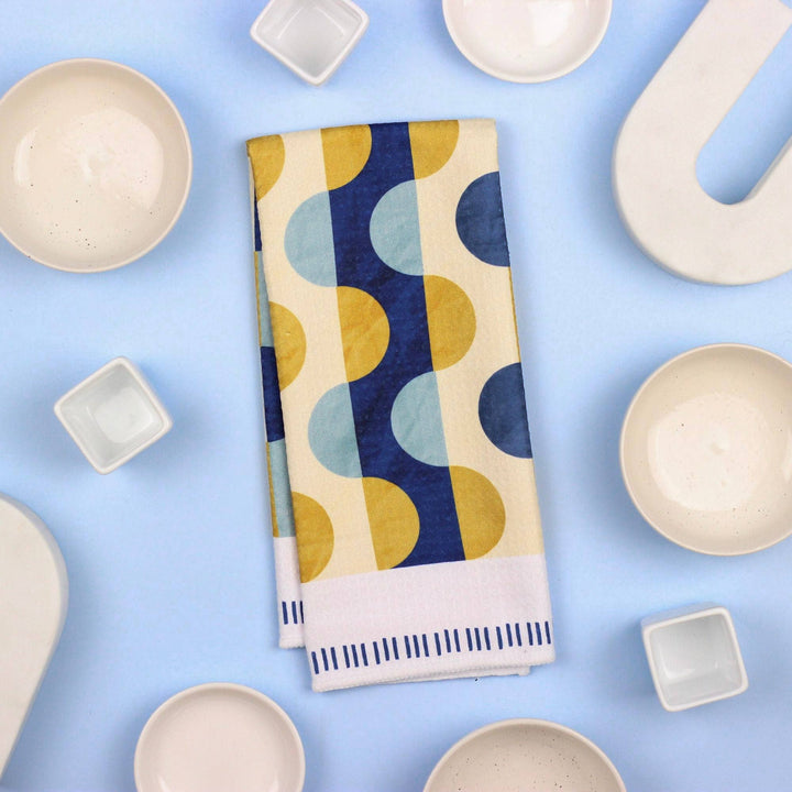 Cool Geo Squiggle Quilt Dish Towel - 16''x24''