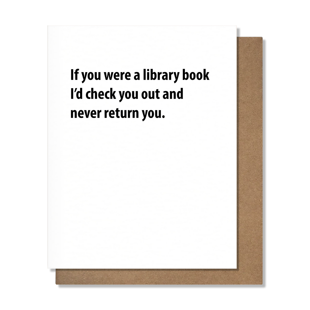 Library Book - Funny Love Card
