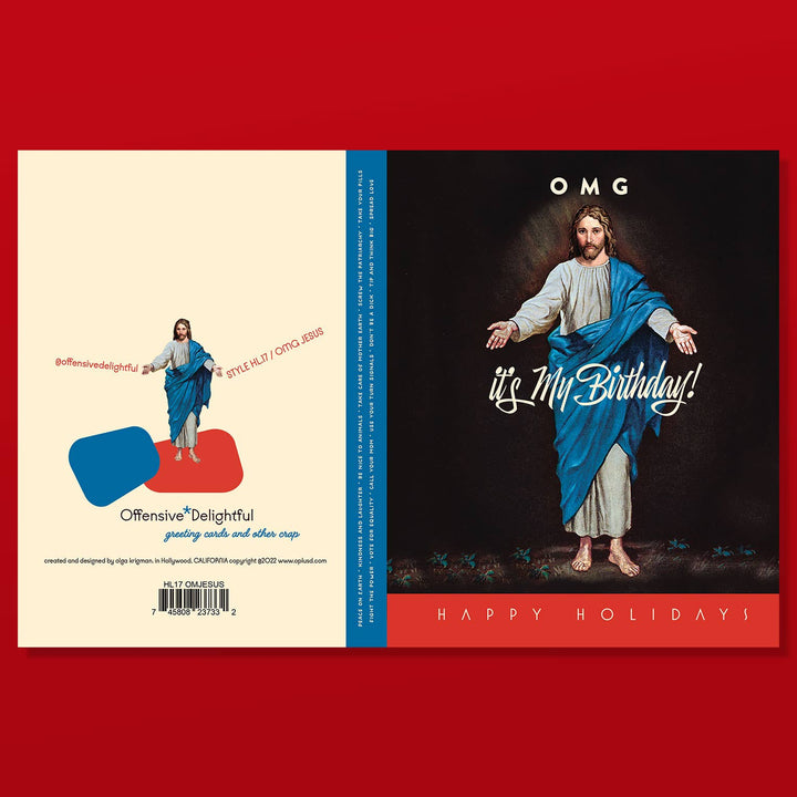 Omg Jesus Christmas Card
