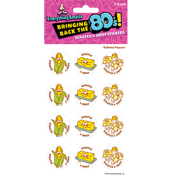 Buttered Popcorn EverythingSmells Scratch & Sniff Stickers