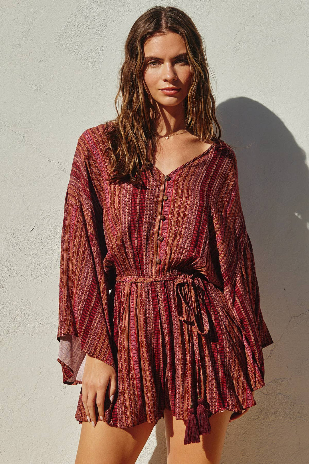 Pacifica Button-Up Romper