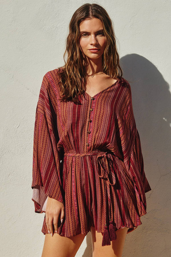 Pacifica Button-Up Romper