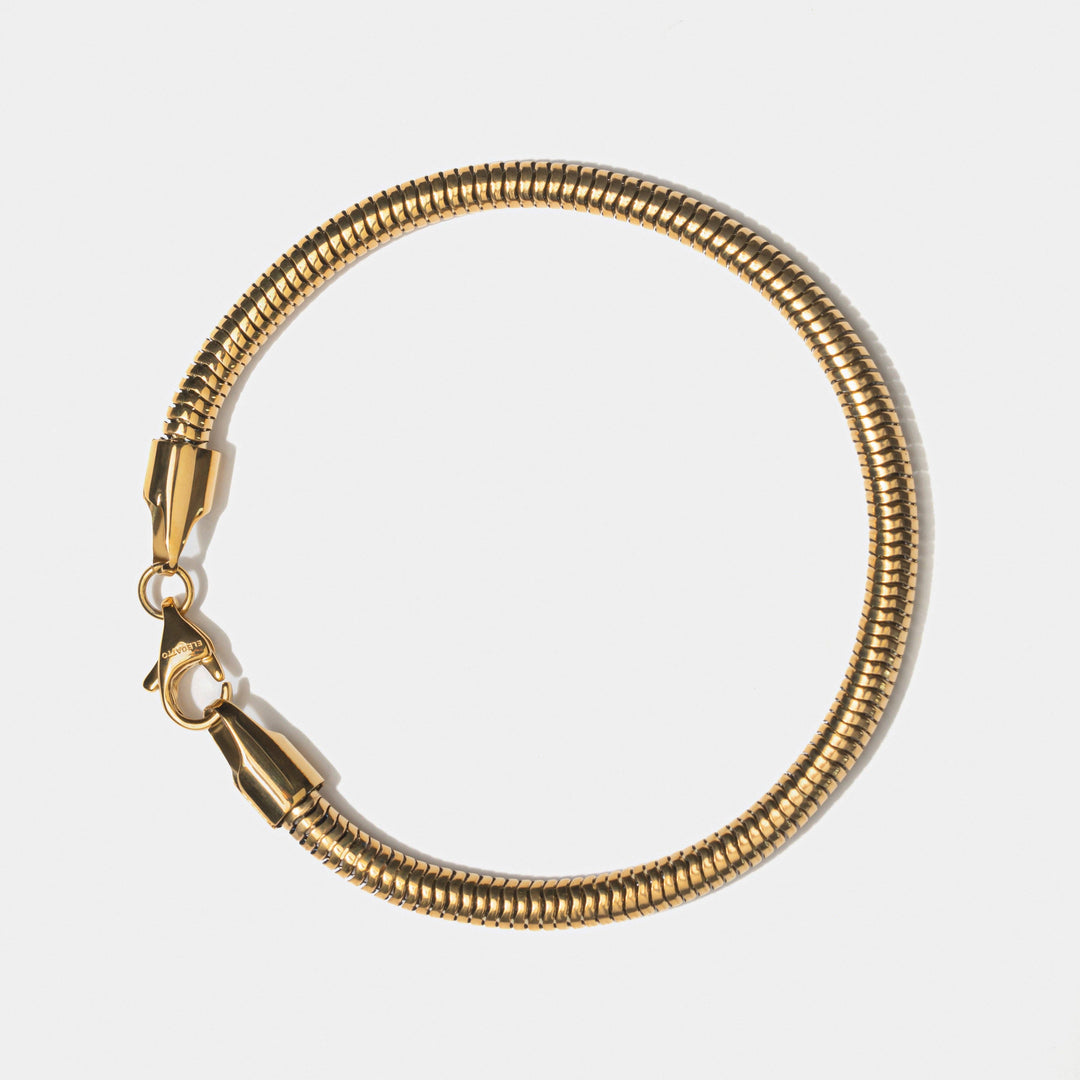 Snake Chain Bracelet Gold 4mm