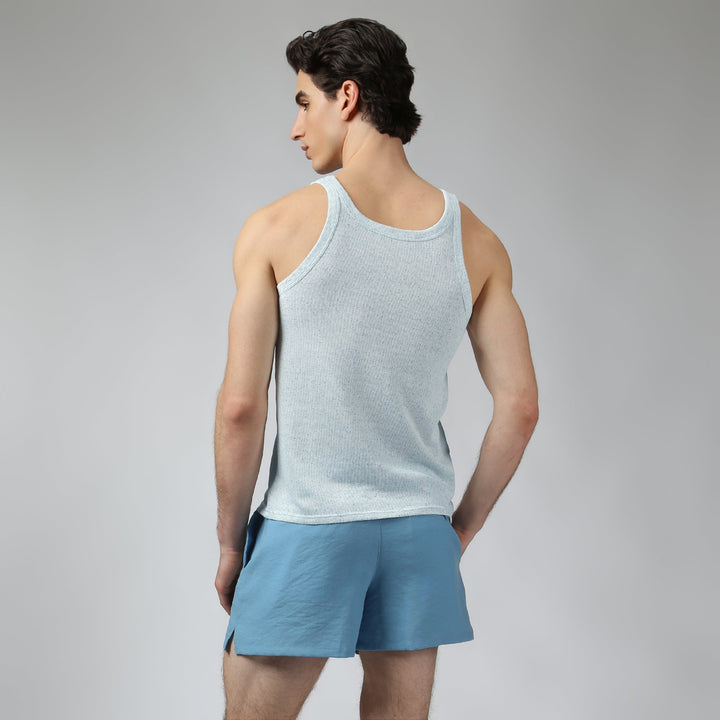Sea Mist Pointillist Roxy Tank - Parke & Ronen