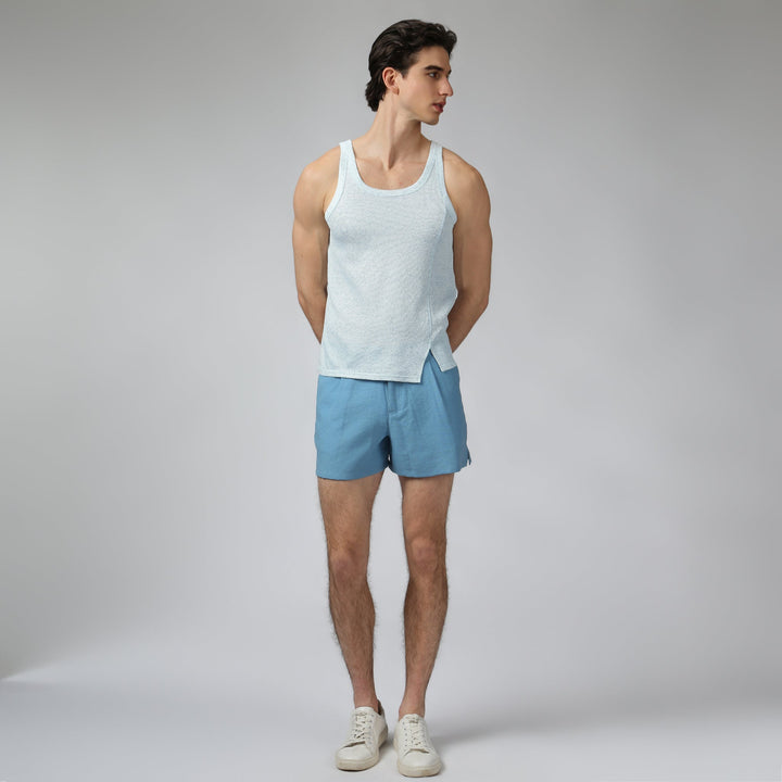 Sea Mist Pointillist Roxy Tank - Parke & Ronen