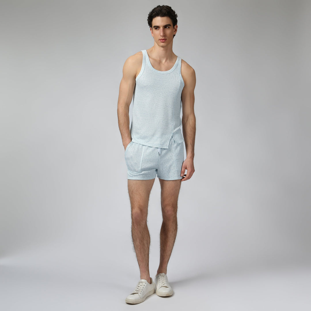 Sea Mist Pointillist Roxy Tank - Parke & Ronen