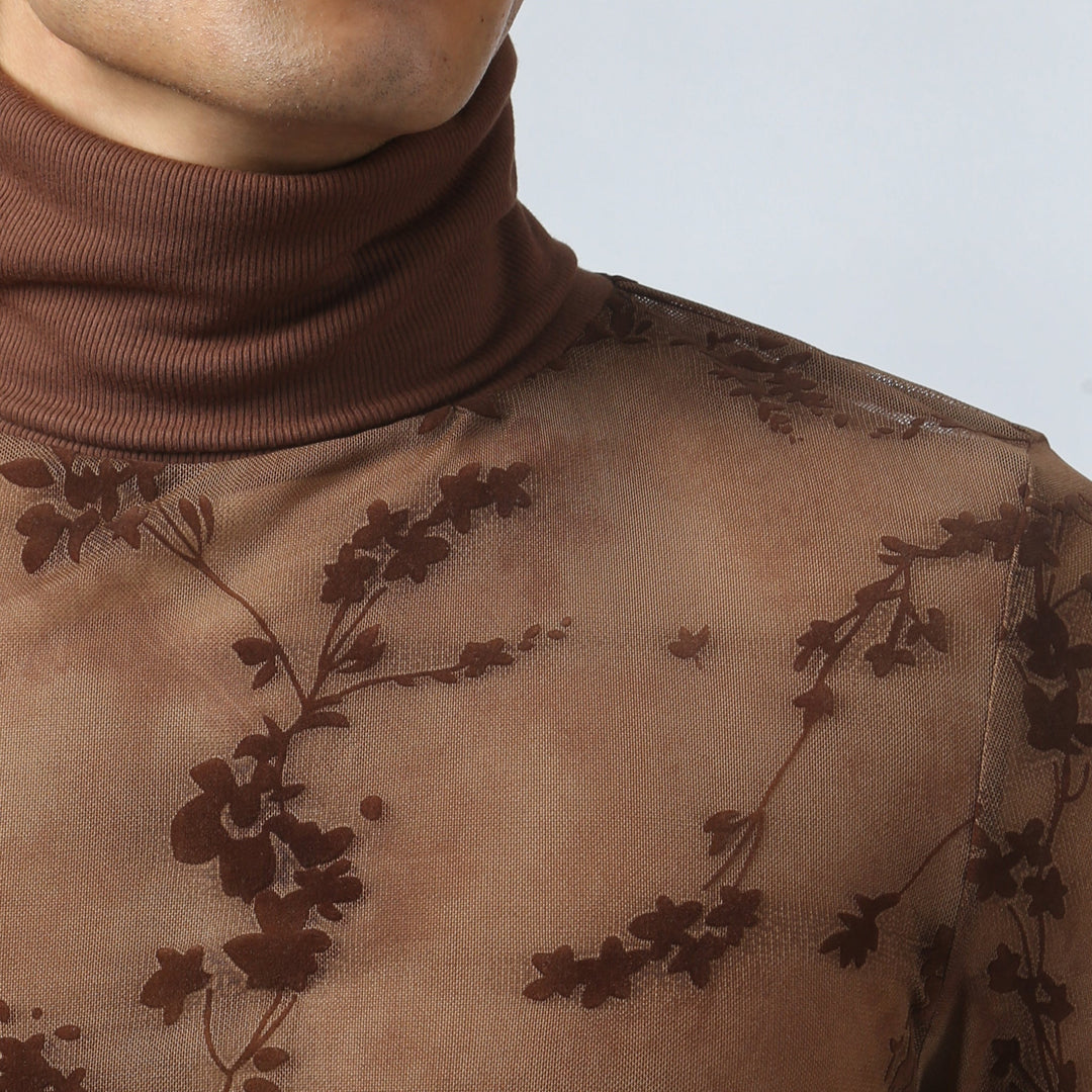 Nocturne Mesh Turtle Neck
