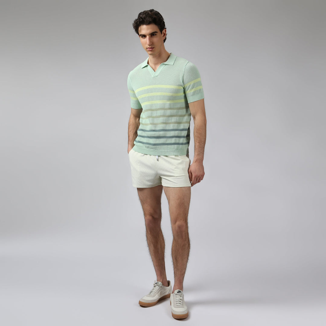 Mint Seabreeze Knit Polo - Parke & Ronen