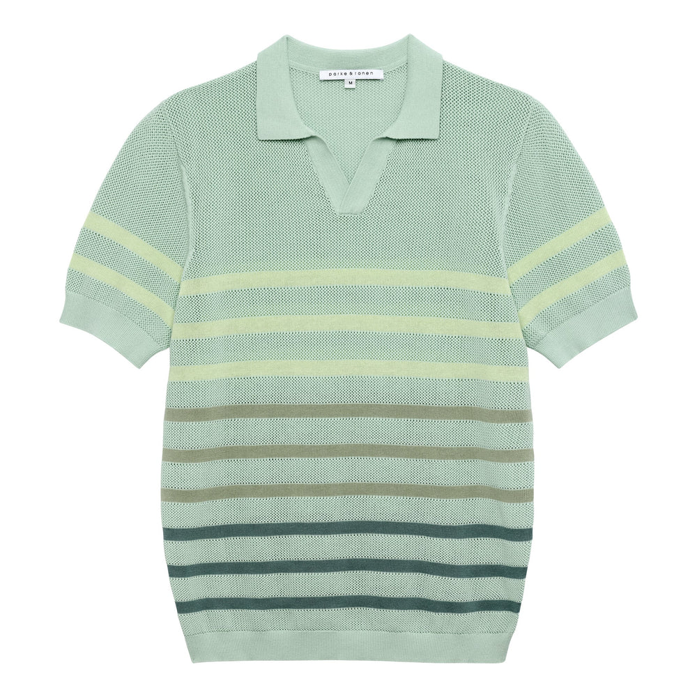 Mint Seabreeze Knit Polo - Parke & Ronen
