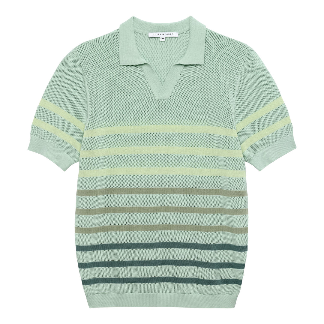 Mint Seabreeze Knit Polo - Parke & Ronen