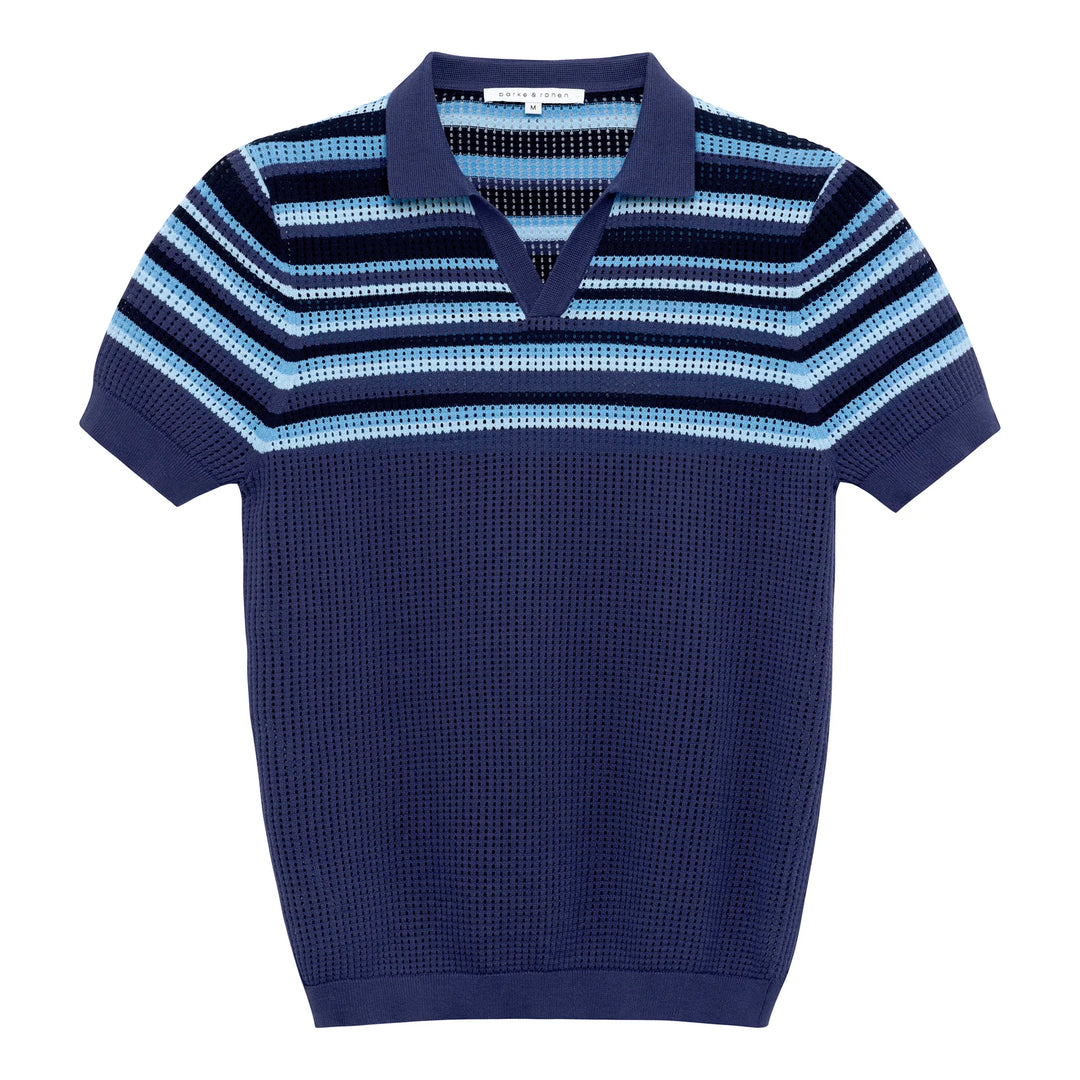 Sismano Knit Polo Royal Navy
