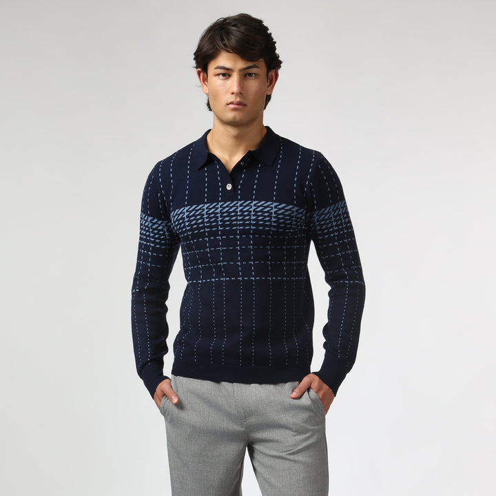 Harris Check Knit Polo