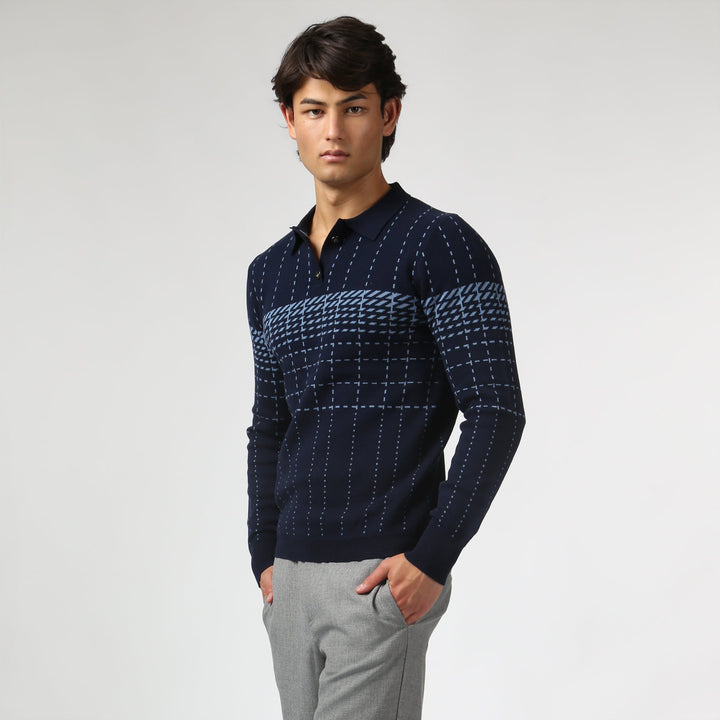 Harris Check Knit Polo