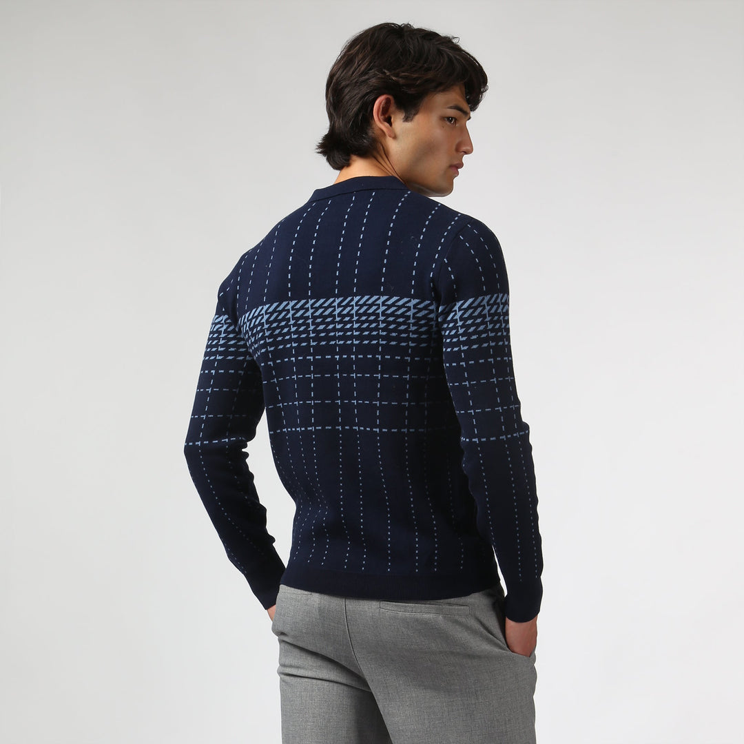 Harris Check Knit Polo