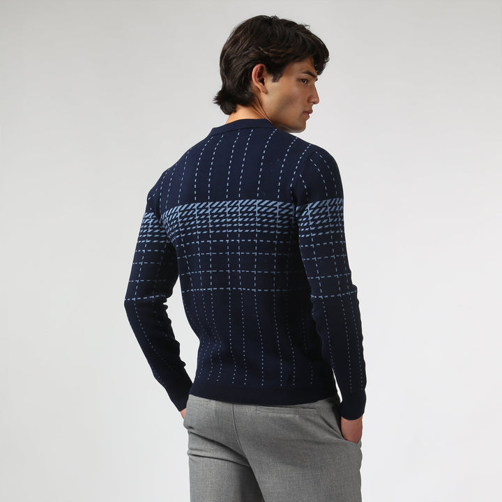 Harris Check Knit Polo
