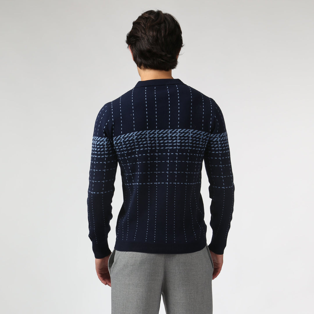 Harris Check Knit Polo