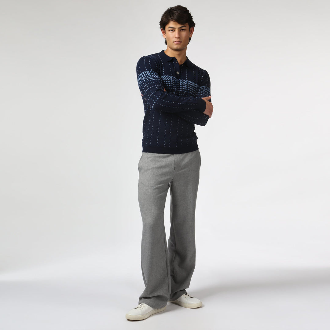 Harris Check Knit Polo