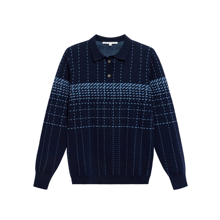 Harris Check Knit Polo