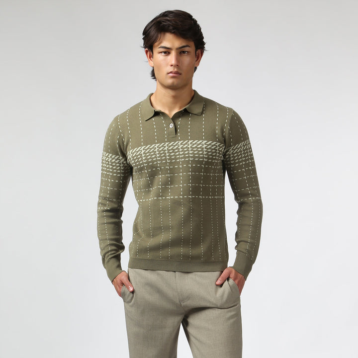 Harris Check Knit Polo