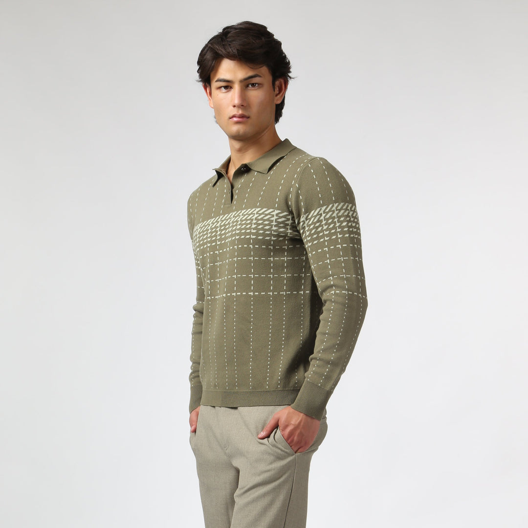 Harris Check Knit Polo