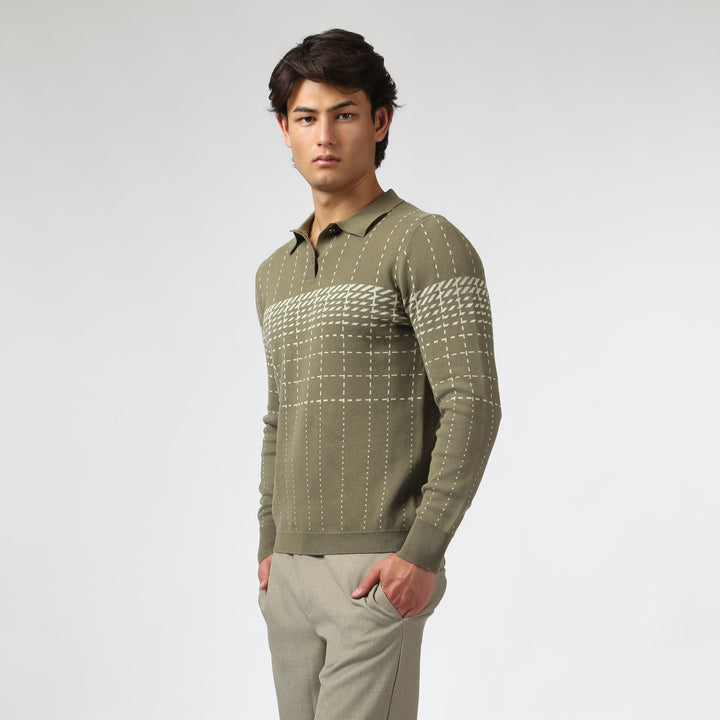 Harris Check Knit Polo