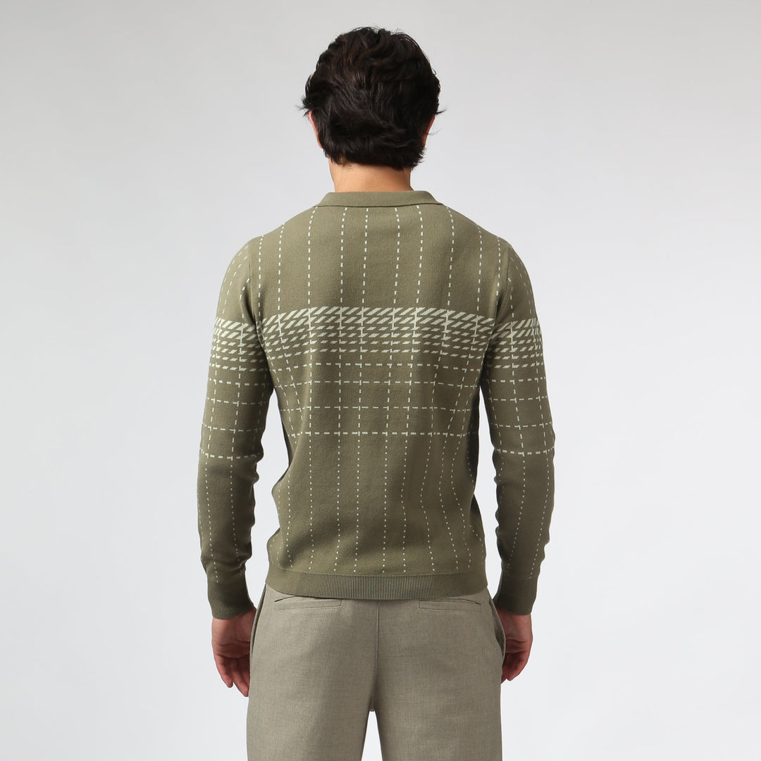 Harris Check Knit Polo