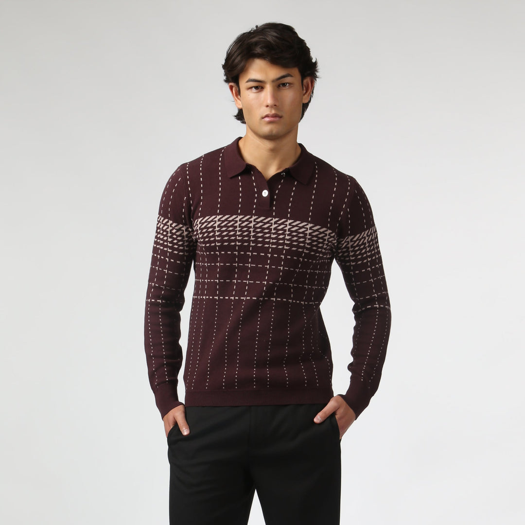 Harris Check Knit Polo