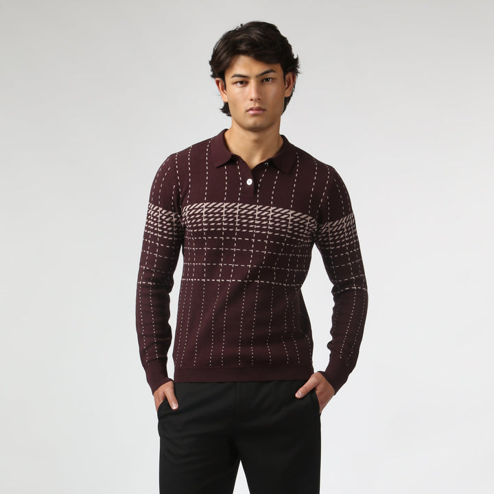 Harris Check Knit Polo