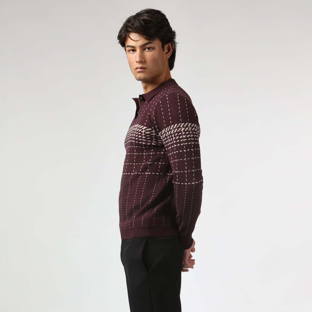 Harris Check Knit Polo