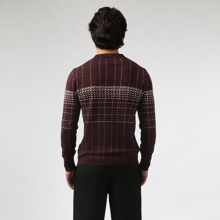 Harris Check Knit Polo