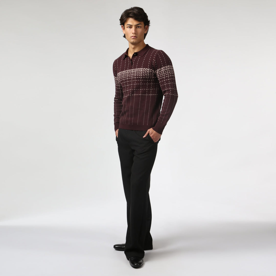 Harris Check Knit Polo
