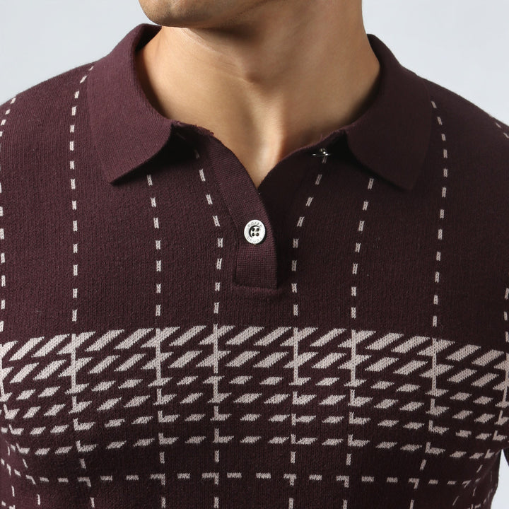 Harris Check Knit Polo