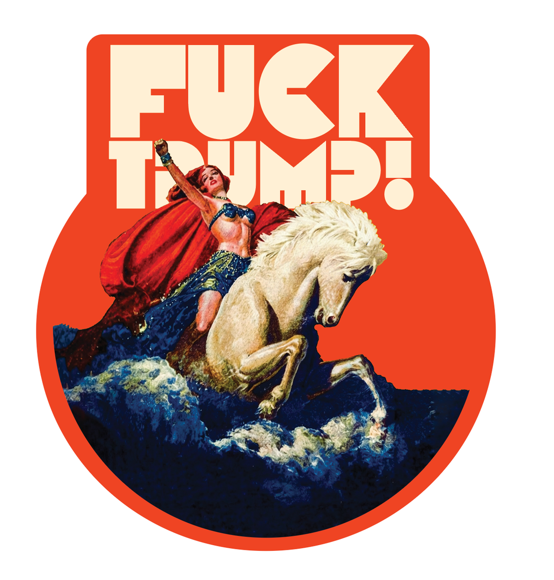 WARRIOR F TRUMP HOLOGRAPH sticker
