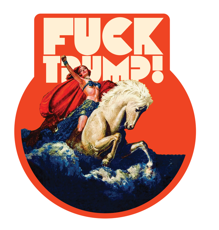 WARRIOR F TRUMP HOLOGRAPH sticker