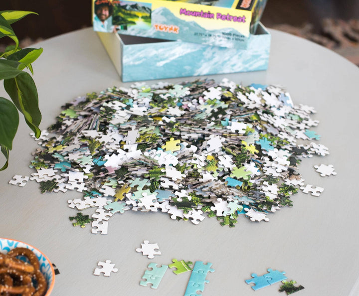 Bob Ross Mountain Retreat 1000 Piece Jigsaw Puzzle