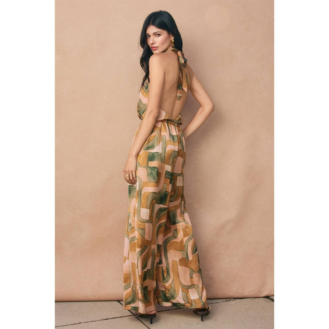 Dune Deco Halter Neck Jumpsuit