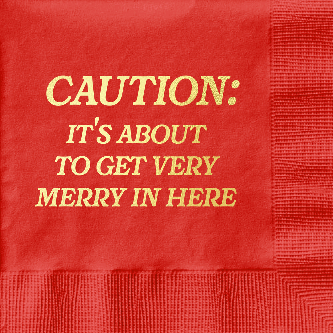 Very Merry - Funny Holiday Napkin