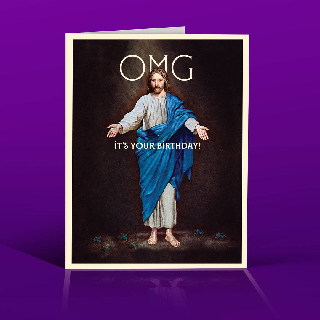 JESUS OMG!  Birthday Card