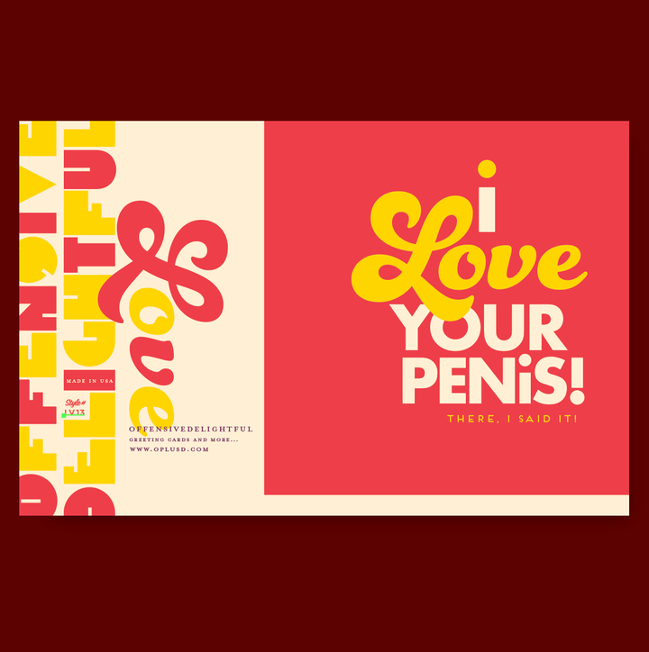 PENIS! love card