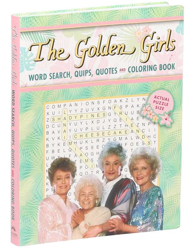 Golden Girls Word Search, Quips, Quotes and Coloring Book by Editors of Thunder Bay Press