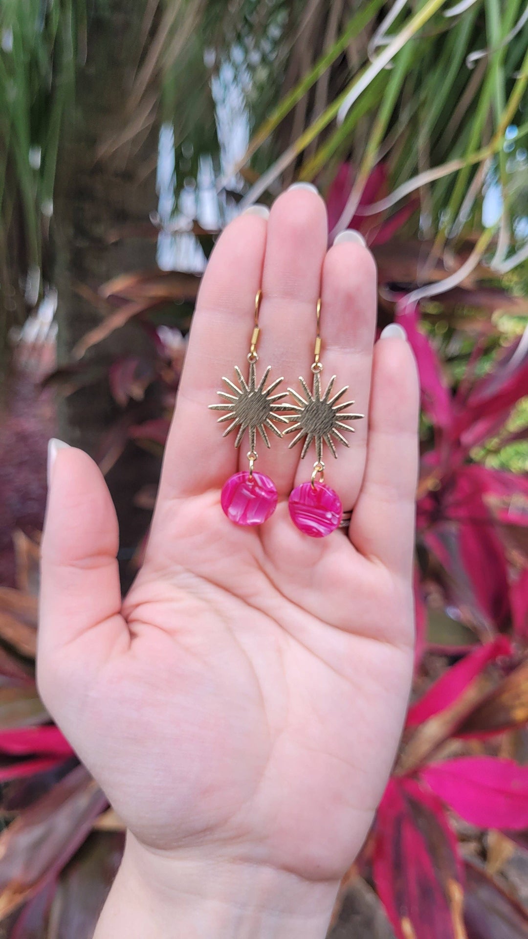 Solana Earrings - Raspberry // Jewelry