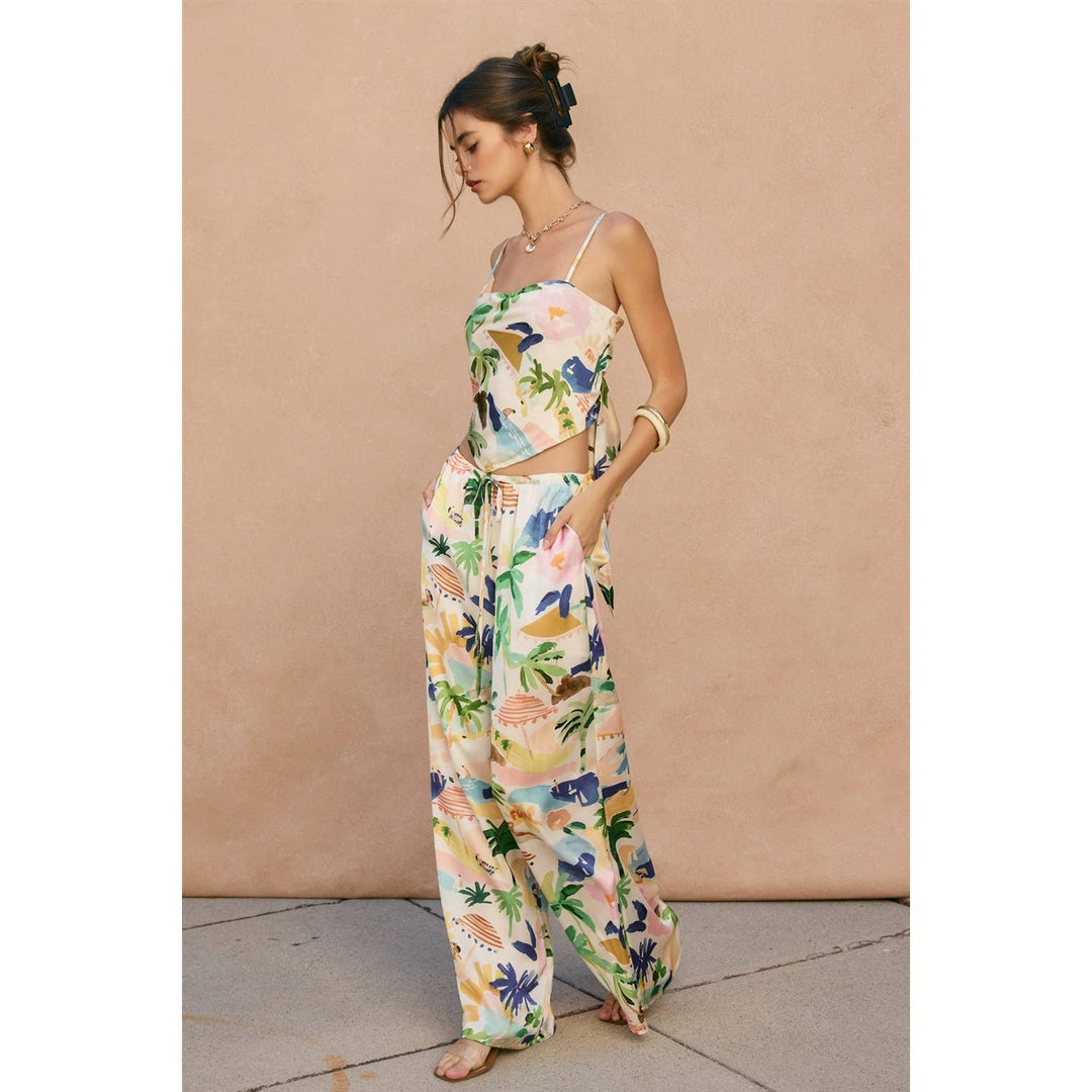 Isla Bonita Pull On Drawstring Pants