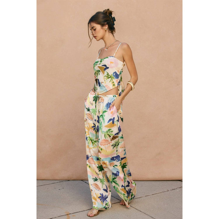 Isla Bonita Pull On Drawstring Pants