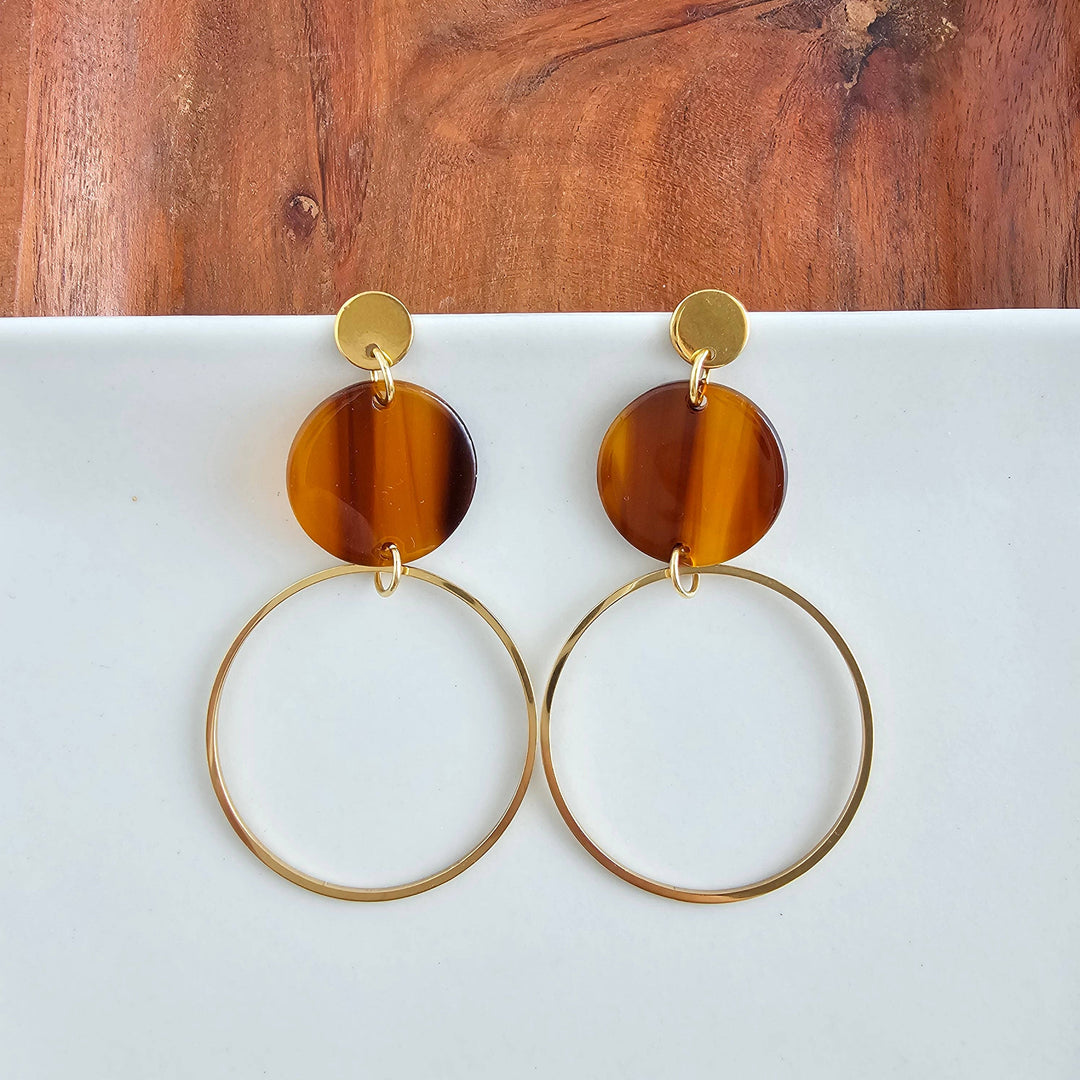 Sadie Earrings - Walnut // Jewelry, Fall