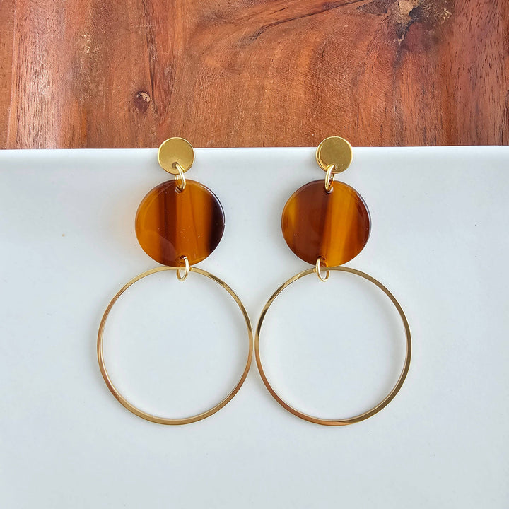 Sadie Earrings - Walnut // Jewelry, Fall