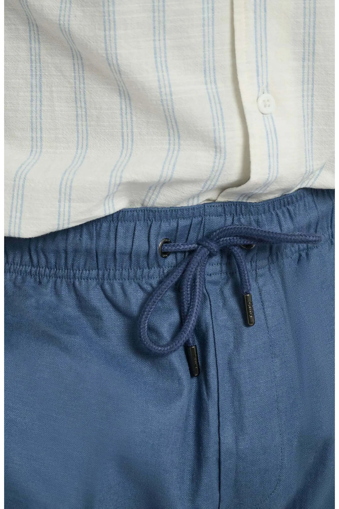 Stretch Linen Pull-On Pant Vintage Indigo