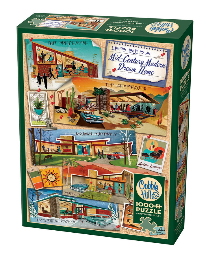 Mid Century Modern Dream Home 1000-Piece Cobble Hill Puzzle
