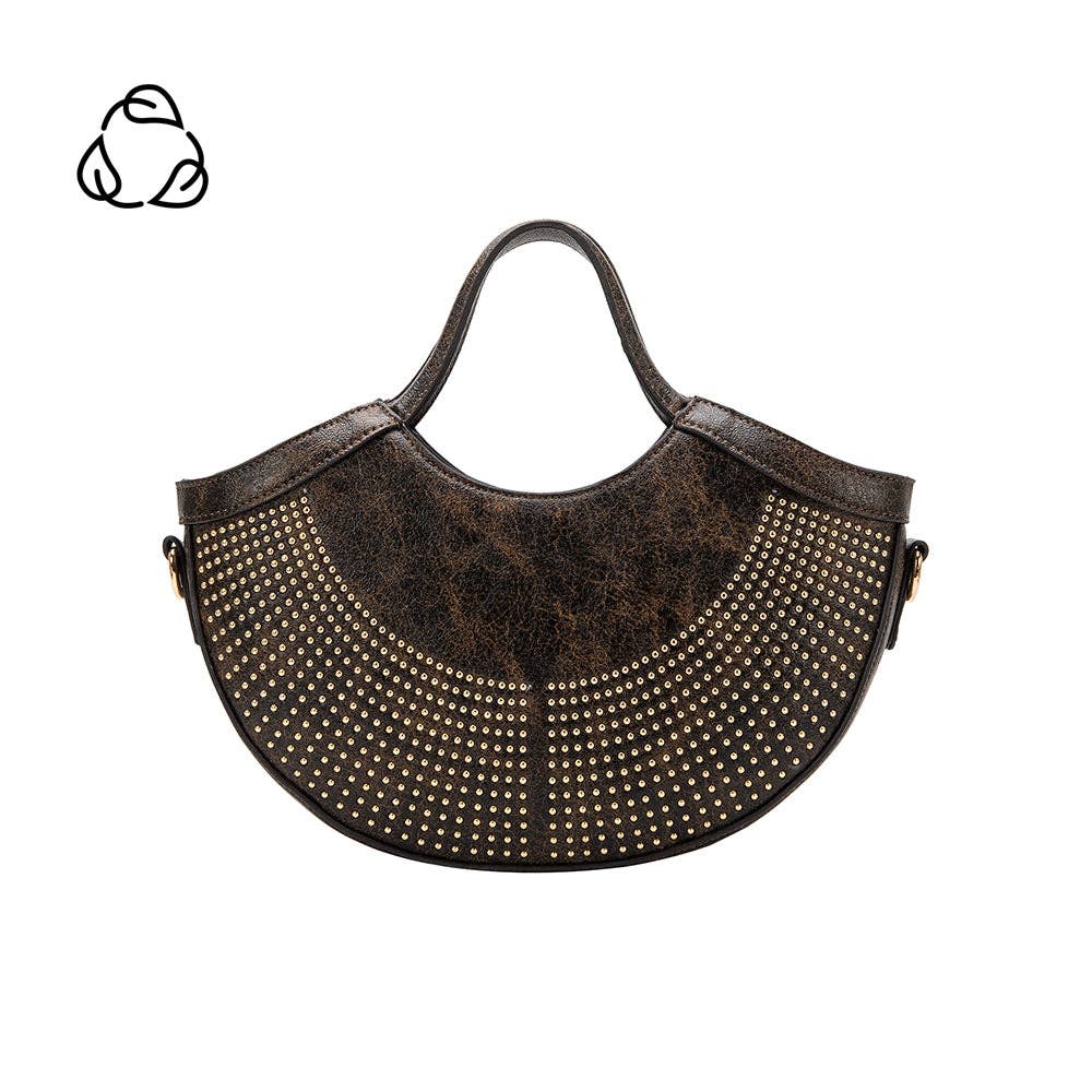 Kaylee Espresso Recycled Vegan Top Handle Bag