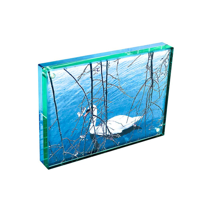 5"x7" Dual-Color Edge Magnet Frame - Green and Aqua